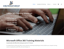 Tablet Screenshot of cheltenhamcourseware.com